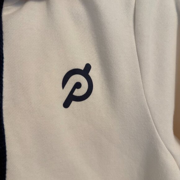 ⭐️ Peloton: Women’s Ivory & Navy Full-Zip Hoodie – Size XXL ⭐️ - Picture 2 of 6